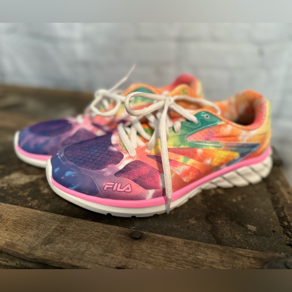 Fila Womens Memory Speedstride 4 5RM01064 Multicolor Running Shoes Sneakers Sz 7 - Picture 4 of 6